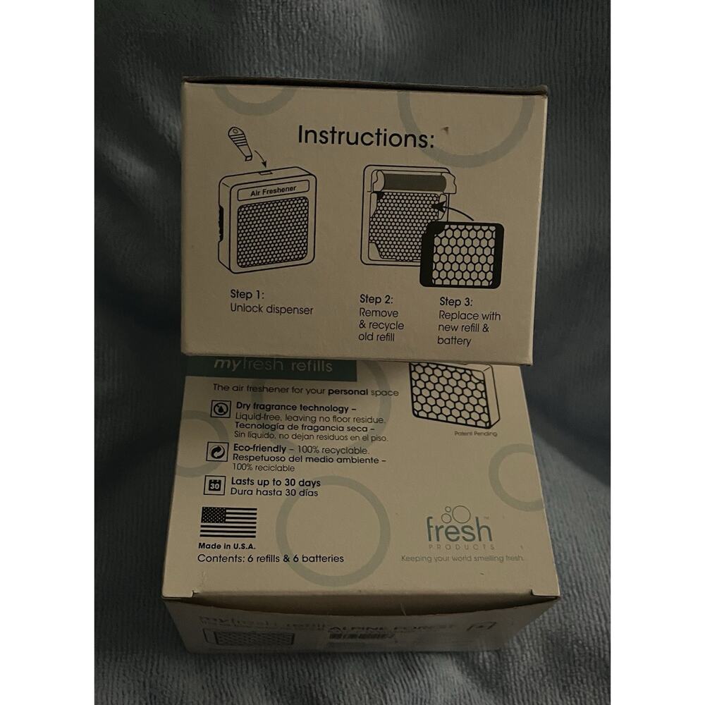 Fresh Products MYF-F-0061036M-89 myfresh Refill Alpine Forest 2 Boxes 12 Total